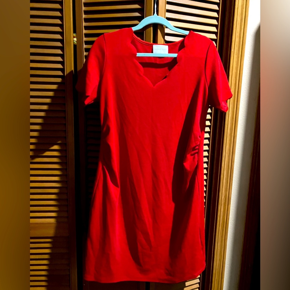 French Grey Maternity Dress XL